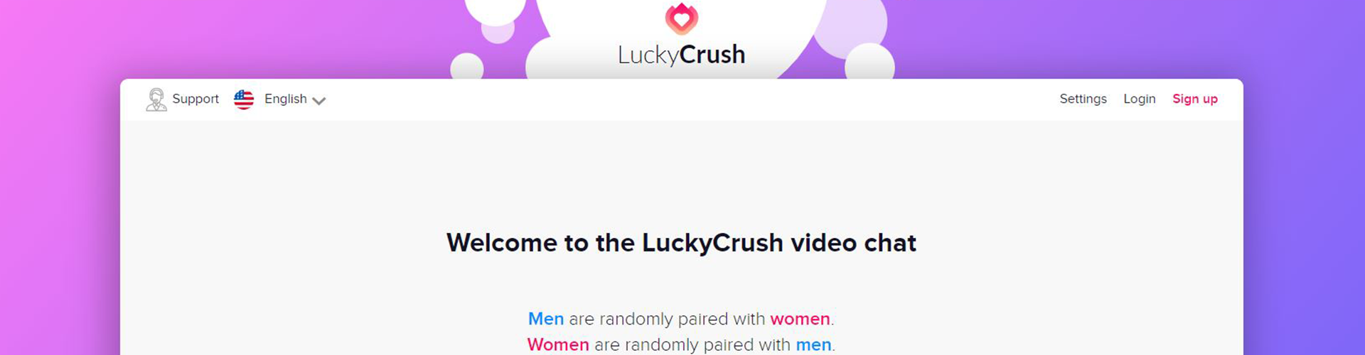 Get Titillated by Virtual Flirting with Random Partners at LuckyCrush