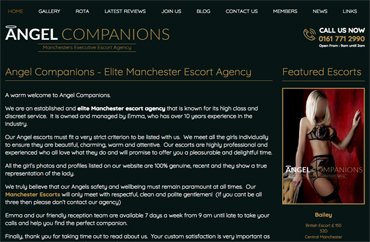 Angel Companions Manchester Escorts Agency Website Revamped by Wave69